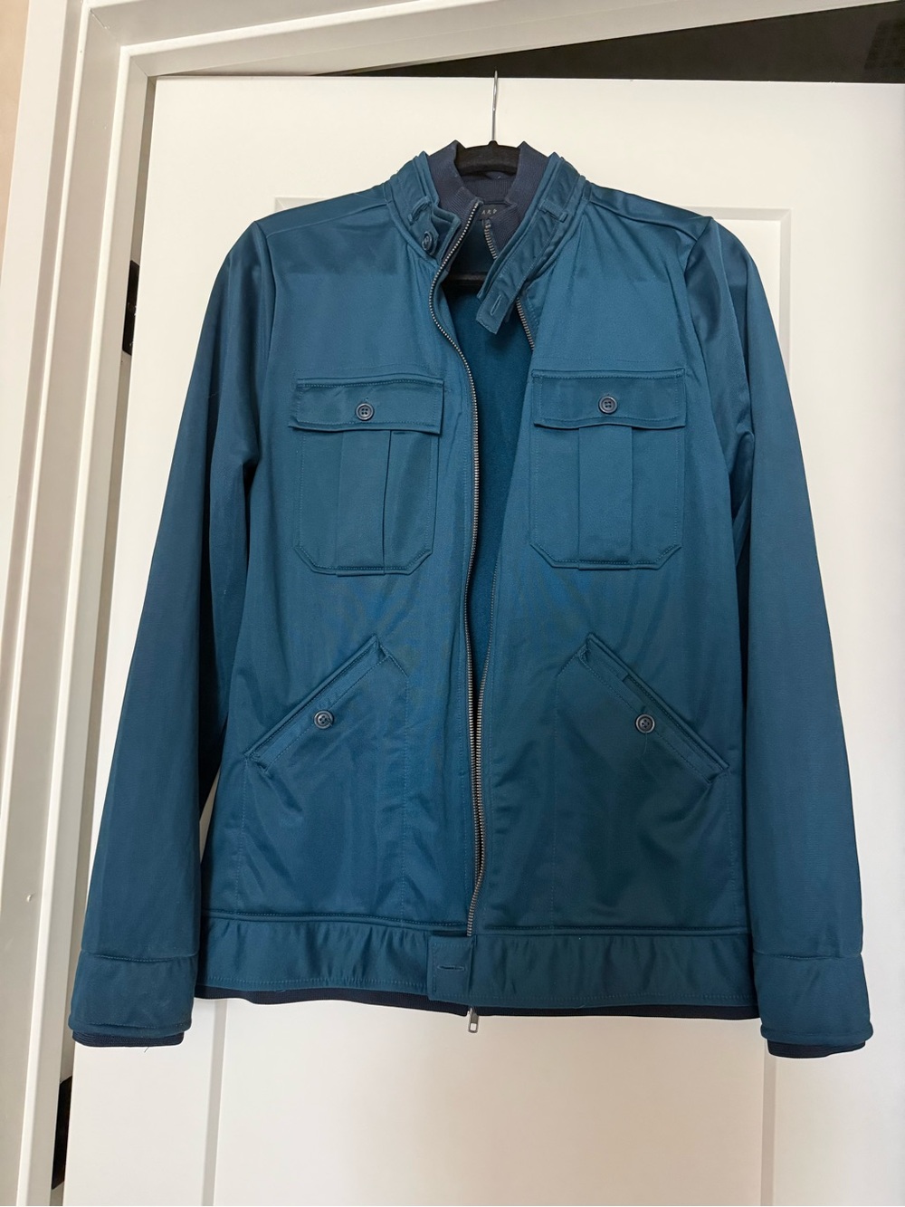 Mens Standard Cloth Blue Jacket